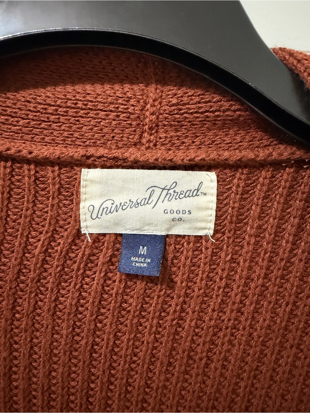 Universal Thread Open-Front Cardigan Sweater - Rust - Picture 4 of 4